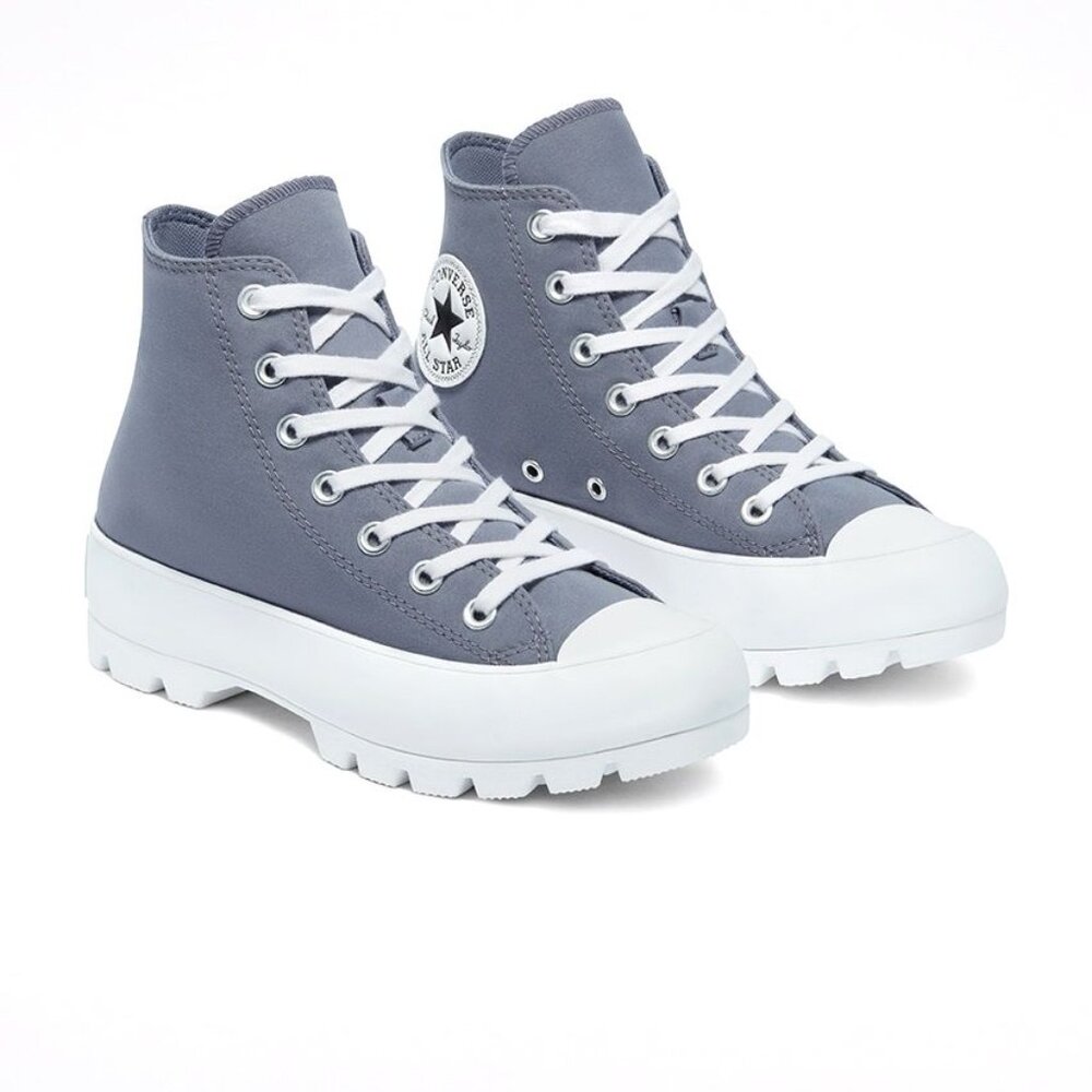 Converse Chuck Taylor All Star Lugged Blue White Platform Shoes 571165C …